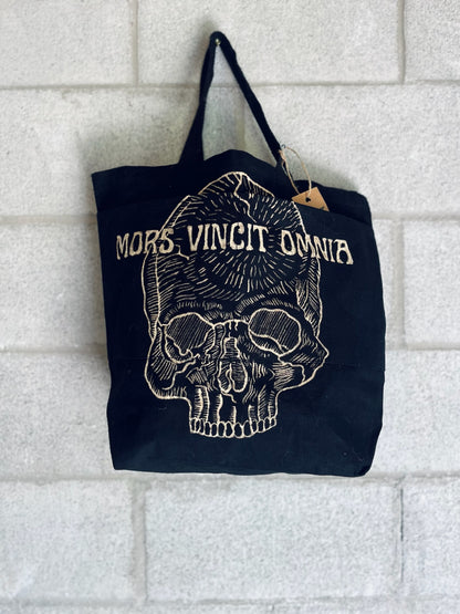 Mors Vincit Omnia Tote Bag - iambabyhands