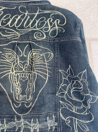 Thrifted Tattoo Danim Jacket - iambabyhands