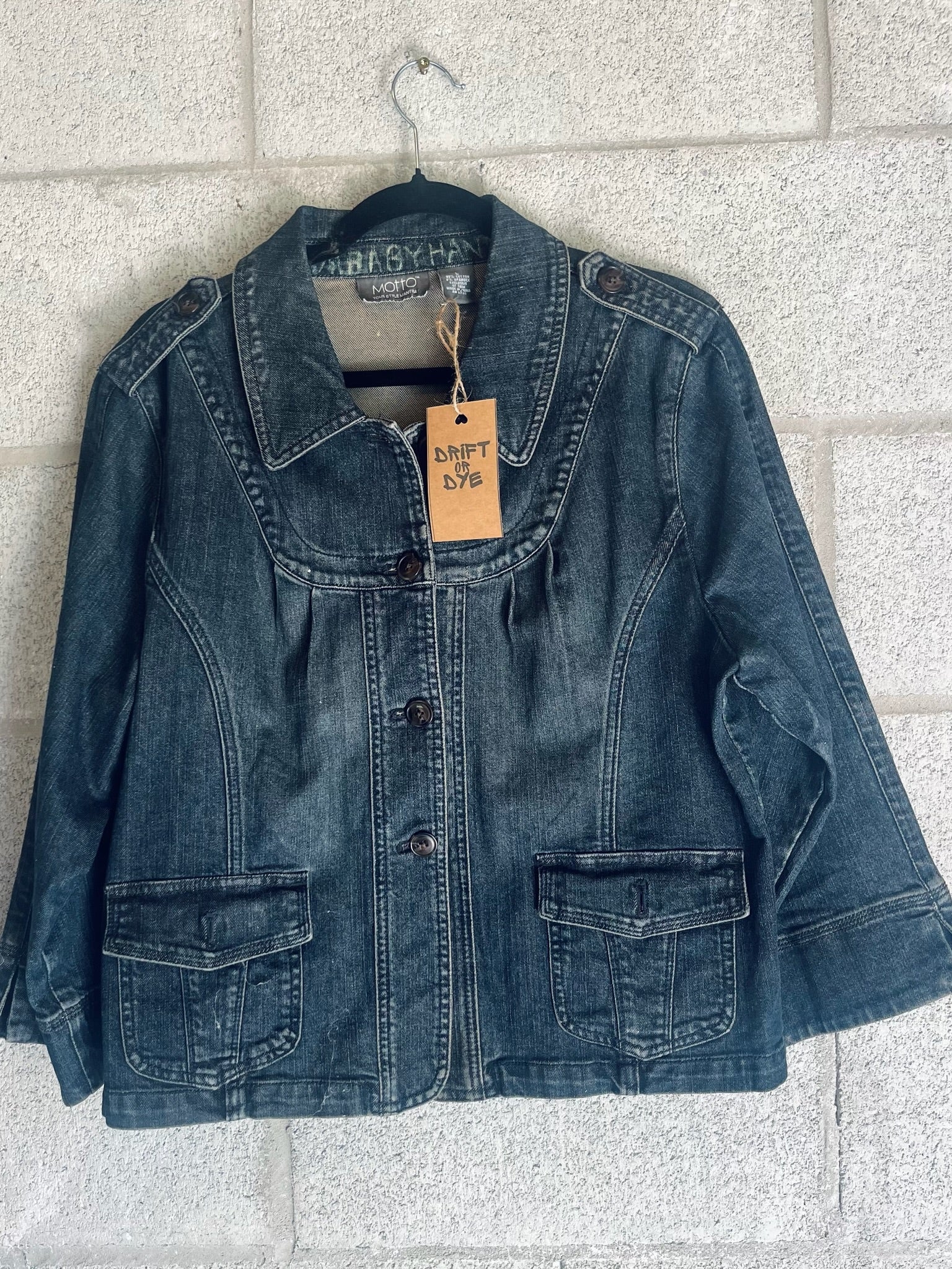 Thrifted Tattoo Danim Jacket - iambabyhands