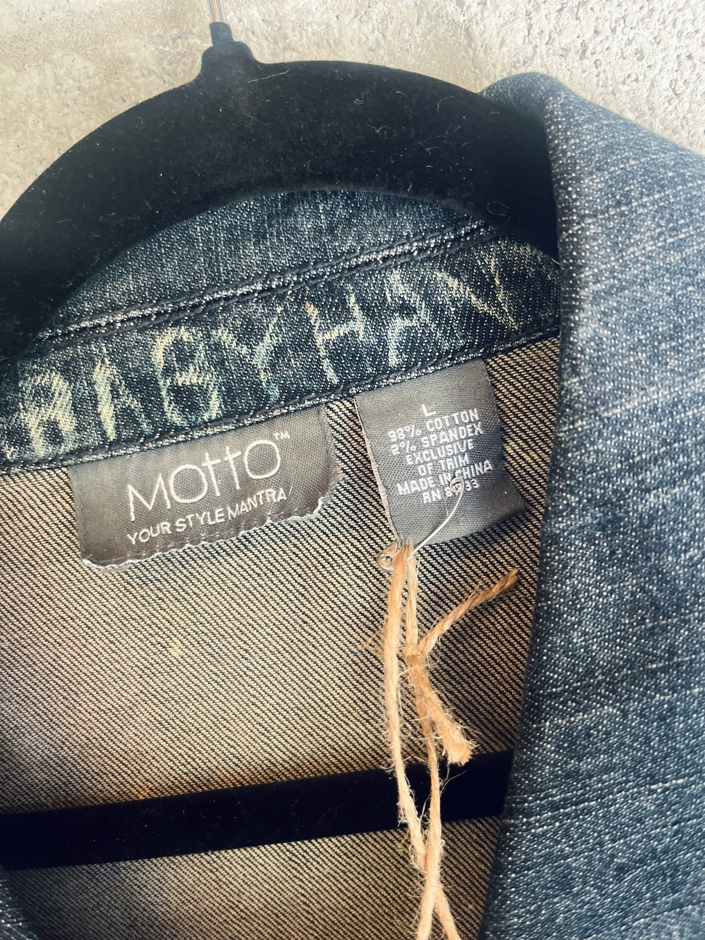 Thrifted Tattoo Danim Jacket - iambabyhands