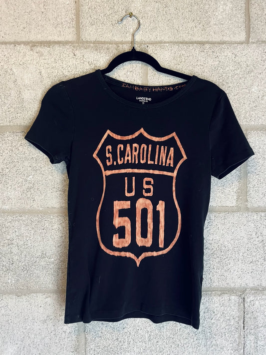 Route 501 Thrifted Black Tee - iambabyhands